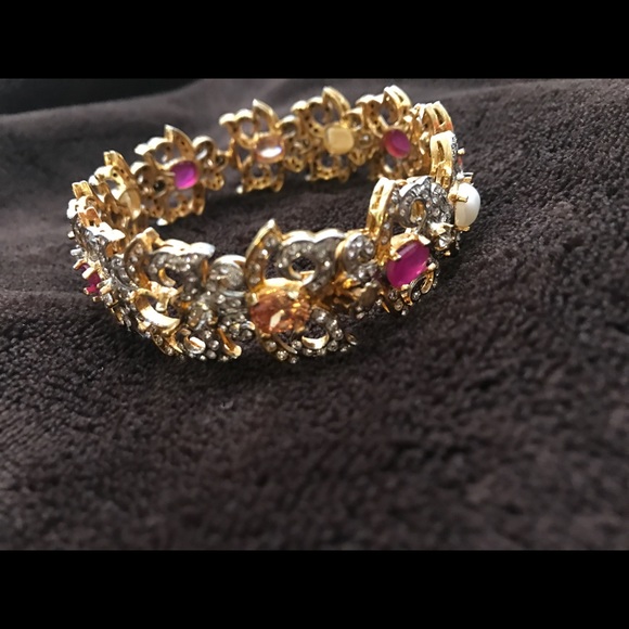Bangle multi color stones and zircon beautiful - Picture 2 of 8